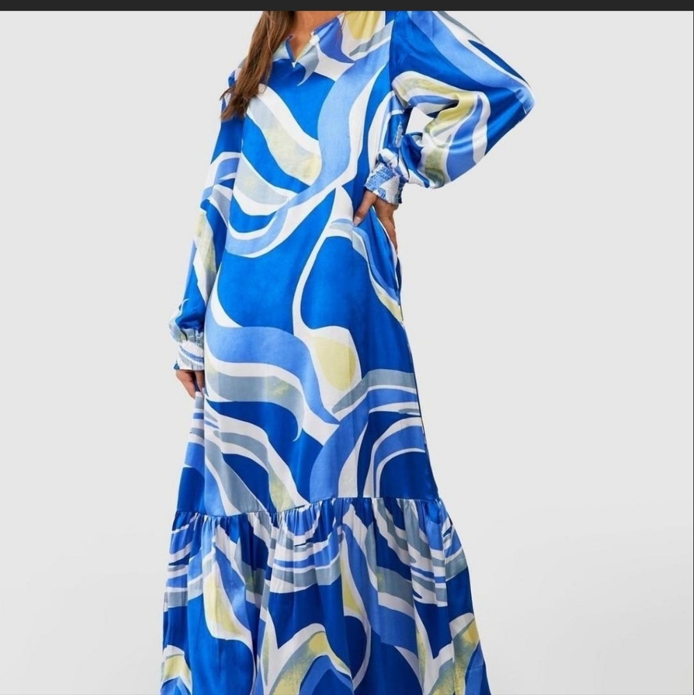 Boohoo printed dress